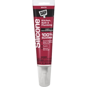 00750 Dap 2.8 Oz. Kitchen & Bath 100% Silicone Rubber Sealant, White