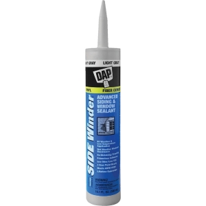 00807 DAP Side Winder 10.1 Oz. Advanced Siding & Window Polymer Sealant, Light Gray