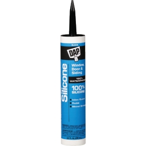 08642 DAP 9.8 Oz. Window, Door & Siding Silicone Sealant, Black