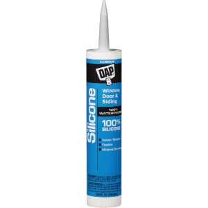 08643 DAP 9.8 Oz. Window, Door & Siding Silicone Sealant, Aluminum