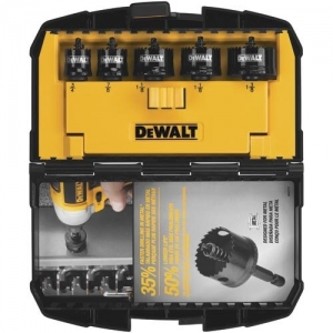 D1800IR5 DeWalt Hole Saw,5 PC Impact Ready Hole Saw Set