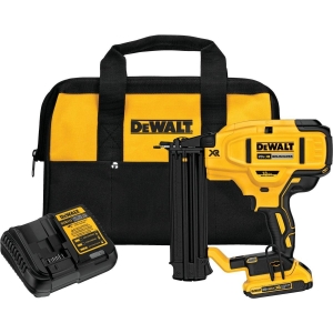 DCN680D1 DEWALT 20 Volt MAX XR Lithium-Ion Brushless 18-Gauge 2-1/8 In. Cordless Brad Nailer Kit
