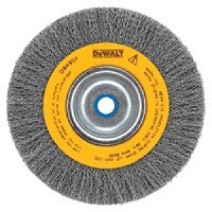 DW4904 DeWalt Wire wheel,6" Crimped Bench Wire Wheel,5/8"-1/2" Arbor,M Face .014"