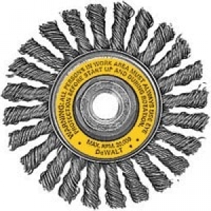 DW4930 DeWalt Wire wheel,4"x5/8"-11 Full Cable Twist Wire Wheel/Carbon Steel .020"