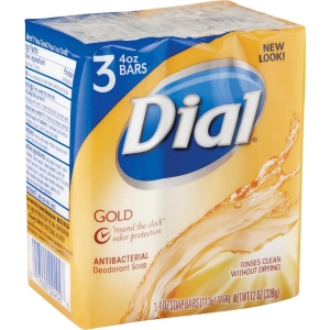 DIA 12402 Dial Gold 4 Oz. Bath Bar Soap, (3-Pack)