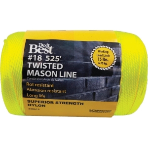 338613 525 Ft. Fluorescent Yellow Twisted Nylon Mason Line