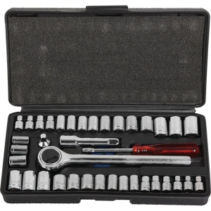 344400 Standard/Metric 1/4 In. and 3/8 In. Drive Combination Ratchet & Socket Set (40-Piece)