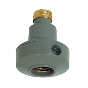 509442 Screw-In Gray Indoor/Outdoor Automatic Photocell Lamp Control