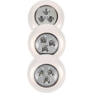 30010-308 Light It 3-Bulb White LED Battery Tap Light (3-Pack)
