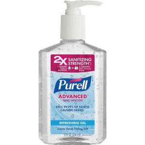 3015-12-CMR Purell 8 Oz. Gel Pump Bottle Hand Sanitizer