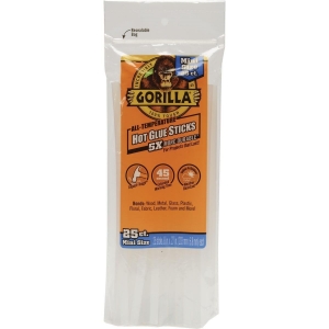 3022502 Gorilla 8 In. Mini Clear Hot Melt Glue (25-Pack)