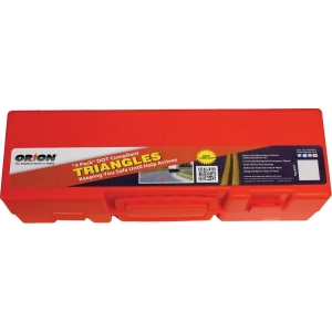 461 Orion Safety Standard #125 Fluorescent Orange Emergency Warning Triangle Kit
