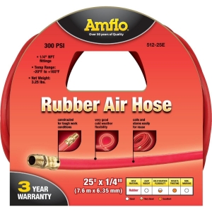 512-25E Amflo 1/4 In. x 25 Ft. Rubber Air Hose