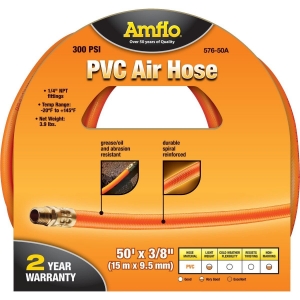576-50A Amflo 3/8 In. x 50 Ft. PVC Air Hose