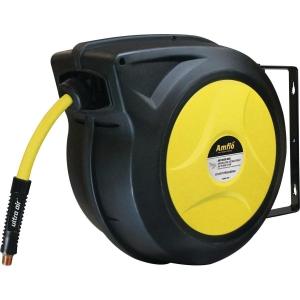 588HR-RET Amflo UltraAir Automatic Air Hose Reel with 3/8 In. x 50 Ft. Hybrid Hose
