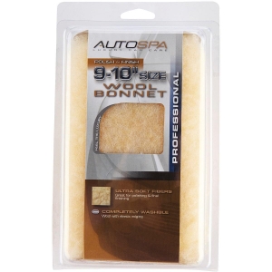 40405AS  Auto Spa 9" To 10" Washable Wool Polishing Bonnet