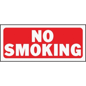23003 Hy-Ko Plastic Sign, No Smoking