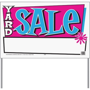24203 Hy-Ko Polybag Sign, Yard Sale