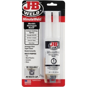 50101 J-B Weld 0.85 Oz. MinuteWeld Epoxy, Syringe