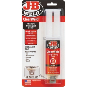 50112 J-B Weld 0.85 Oz. ClearWeld Epoxy, Syringe