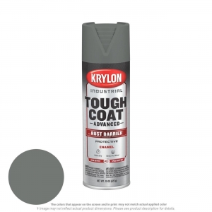 K00829008 Krylon Industrial? Tough Coat? with Rust Barrier? Technology, 15 oz, Gray Primer