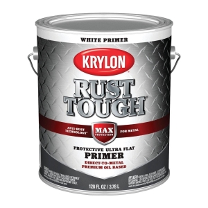 K09744008 Krylon Rust Tough Primer, White, 1 Gal.
