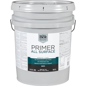 W35W00716-20 White All Surface Exterior Primer, 5 Gal.