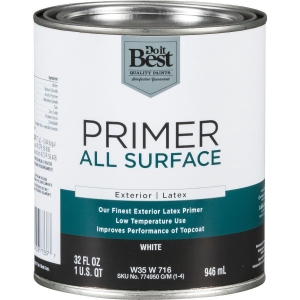 W35W00716-44 White All Surface Exterior Primer, 1 Qt.
