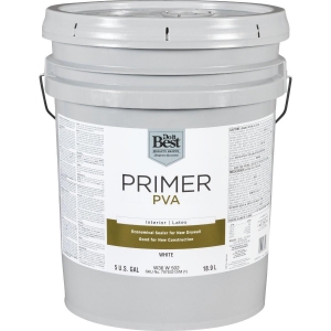 W36W00502-20 PVA Interior Latex Drywall Primer, White, 5 Gal.