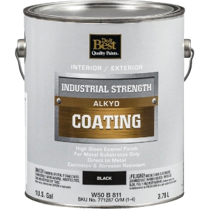 W50B00811-16 Alkyd Industrial Coating, Black, 1 Gal.