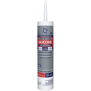2749484 GE Tub & Tile Silicone 1 Sealant, White, 10.1 Oz.