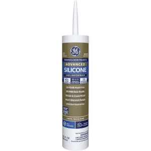 2811093 GE Advanced Silicone 2 Window & Door Sealant, White, 10.1 Oz.