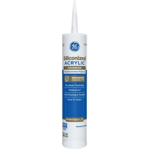 2863819 GE All Weather Pro 10.1 Oz. Clear Window & Door Siliconized Acrylic Caulk (MAWD310CR)
