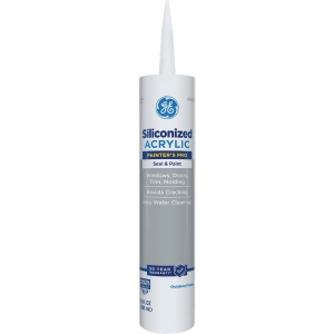 2874436 GE Painter's Pro 10.1 Oz. White Window & Door Siliconized Acrylic Caulk