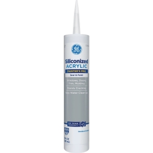 2874546 GE 10 Oz. Clear Siliconized Acrylic Painters Pro Seal & Paint Sealant