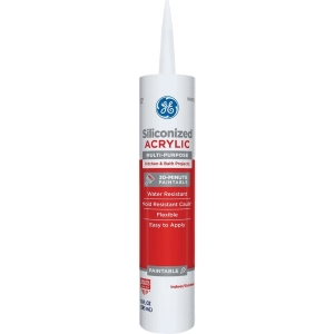 2876712 GE Ultra Seal 10.1 Oz. White Kitchen & Bath Siliconized Acrylic Latex Caulk