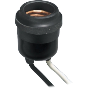 001-55 Leviton Weatherproof Medium Base Black Lamp Socket