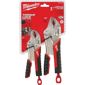 48-22-3402 Milwaukee Torque Lock Overmold Grip Locking Pliers Set (2-Piece)