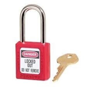 410KA-RED Master Lock,Keyed alike W/ 6-pin tumbler cylinder,Xenoy,Red