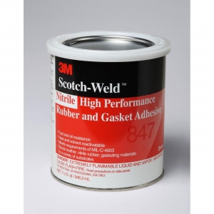 21200-19721 3M-Weld Nitrile High Performance Rubber And Gasket Adhesive,847,Brown,1 qt2
