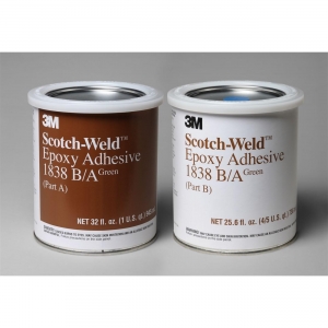 21200-20152 3M-Weld Epoxy Adhesive 1838 Green Part B/A,1 Quart Kit