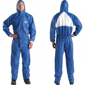 46719-62978 3M Disposable Protective Coverall, Zipper, Hoodie, Elastic Wrist & Ankles, 25/case