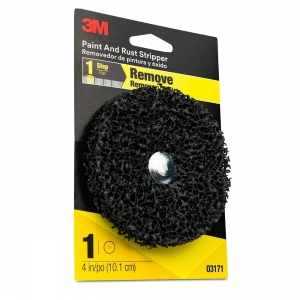 7010292255 3M Paint and Rust Stripper, Coarse, 03171, 4", 24/case