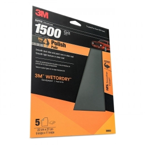 51131-32023 3M WetordrySandpaper,32023,1500 Grit,9"x11"