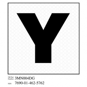 51138-38777 3M Diamond Grade Damage Control Sign 3MN004DG"Yoke",4"x 4"