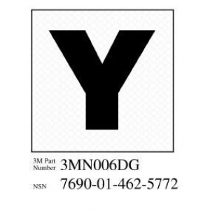 51138-38779 3M Diamond Grade Damage Control Sign 3MN006DG"Yoke",2"x 2"