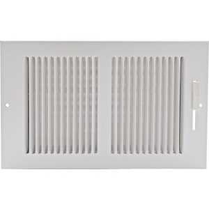 367W10X6 Ameriflow 10 In. x 6 In. White Wall Register