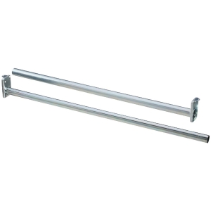 N189639 Stanley National 30 In. To 48 In. Adjustable Closet Rod, Bright Steel