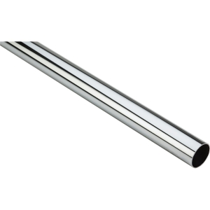 S822095 Stanley Home Designs 6 Ft. x 1-5/16 In. Cut-to-Length Closet Rod, Chrome