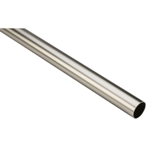 S822097 Stanley Home Designs 6 Ft. x 1-5/16 In. Cut-to-Length Closet Rod, Satin Nickel
